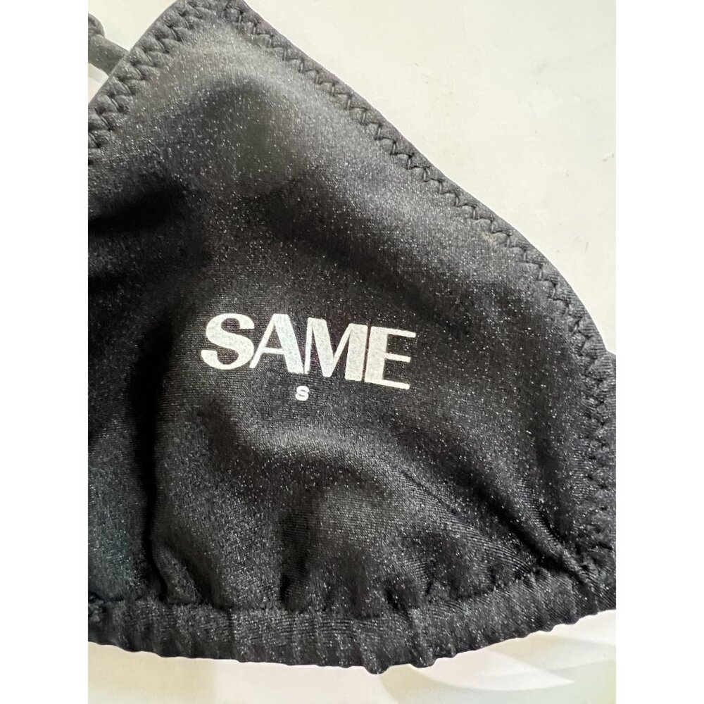 Same Triangle Bikini Top In Black - image 5
